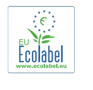 About ecolabel pure white background